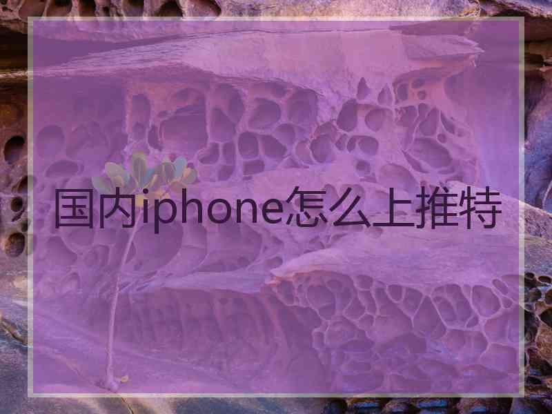 国内iphone怎么上推特