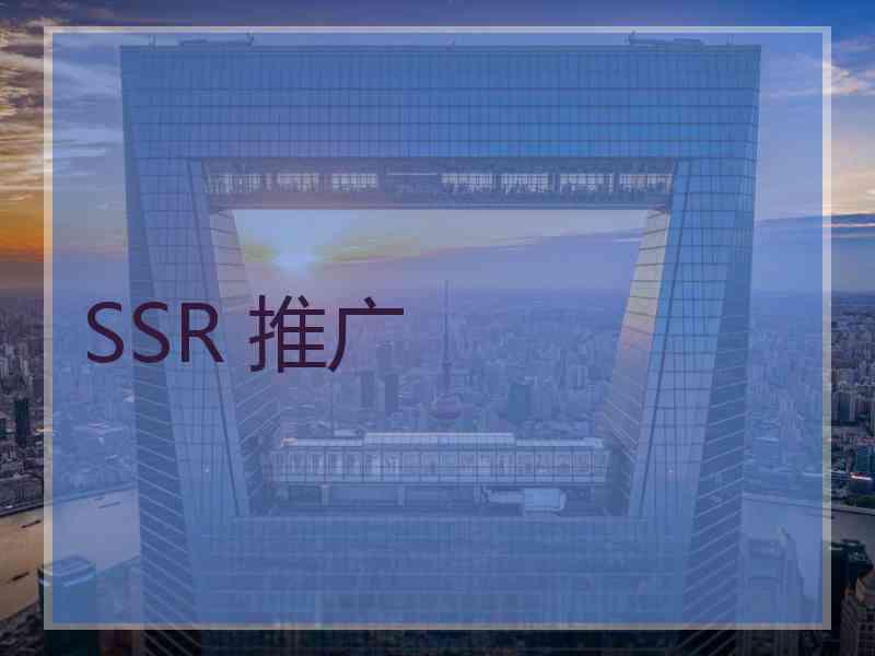 SSR 推广