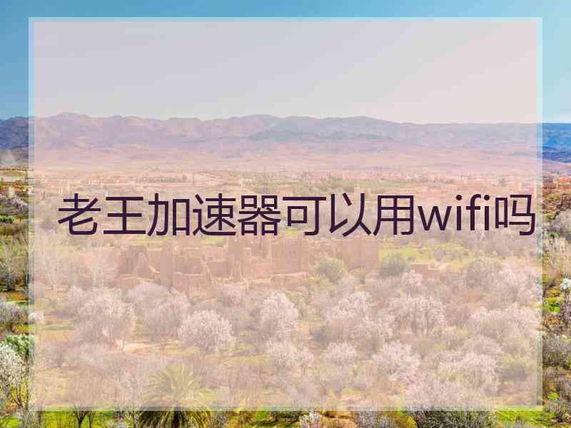 老王加速器可以用wifi吗