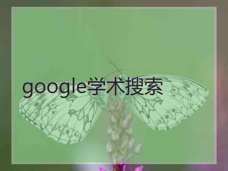 google学术搜索