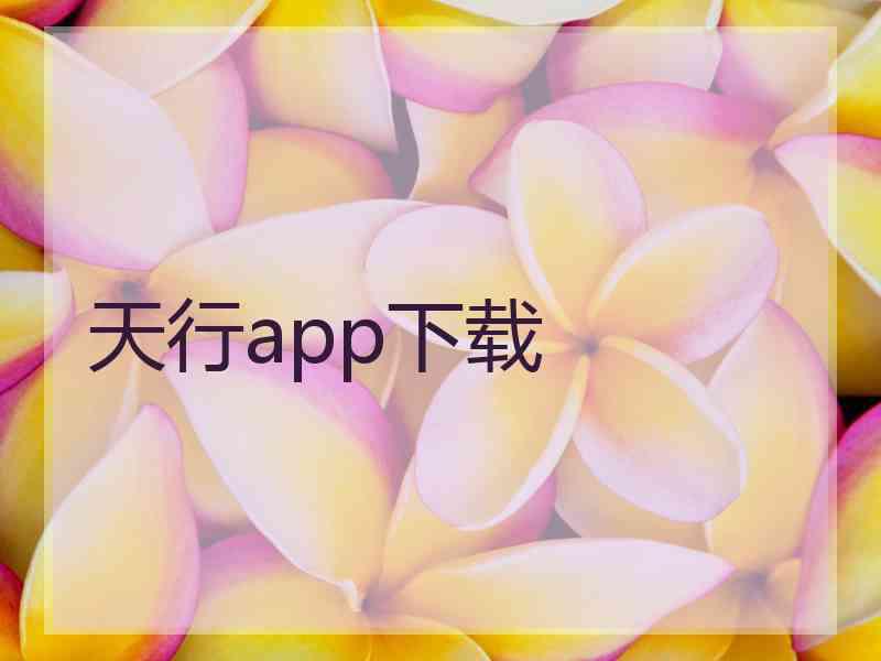 天行app下载