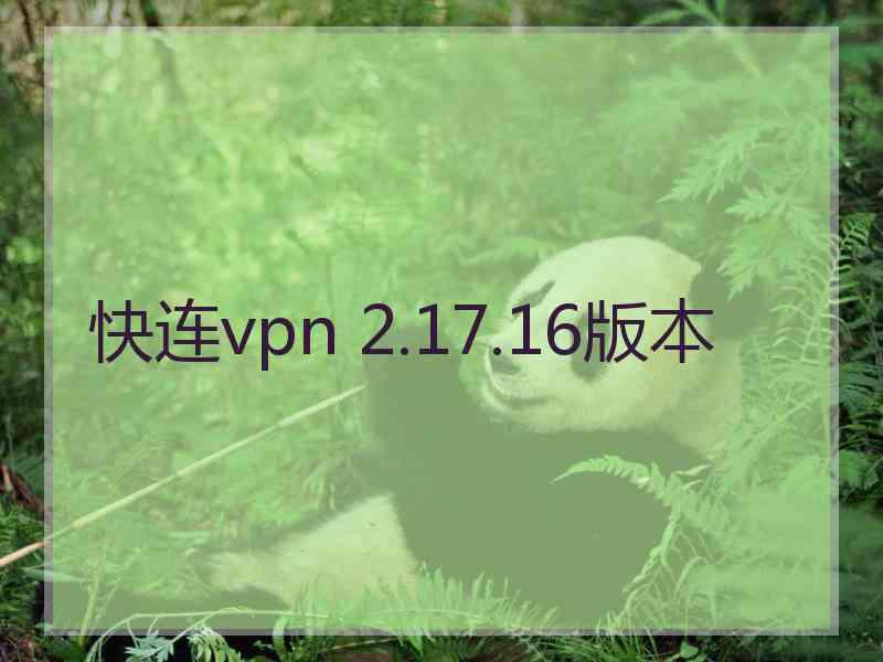 快连vpn 2.17.16版本